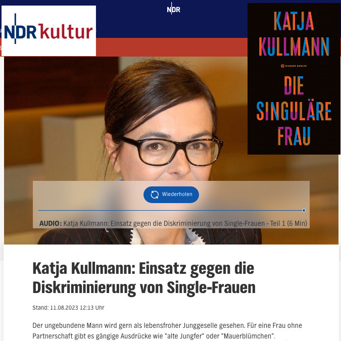 „Die Singuläre Frau“ bei NDR-Kultur